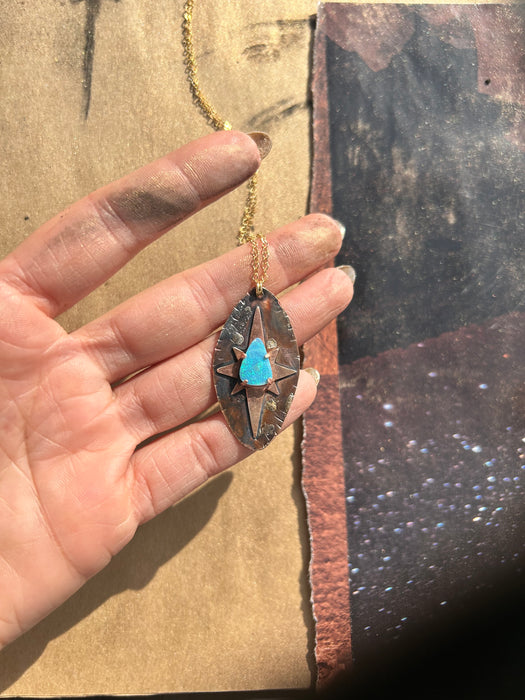 Opal Star necklace