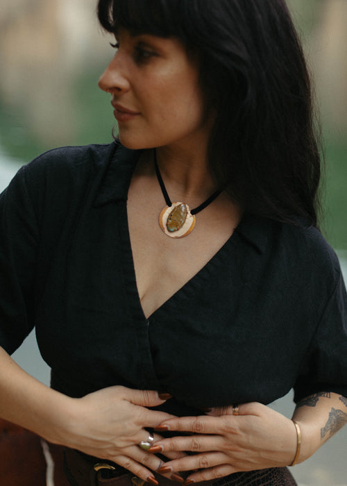 Green and Blue Turquoise pendant