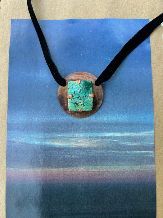 Light blue turquoise pendant