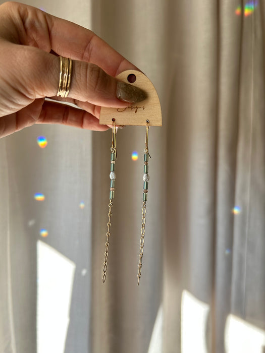 Iridescent beads and Pearls