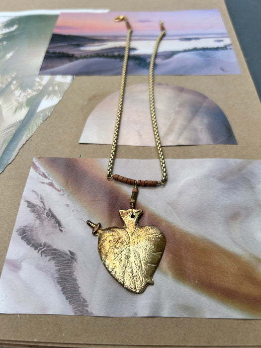 Round Top Sacred Heart necklace