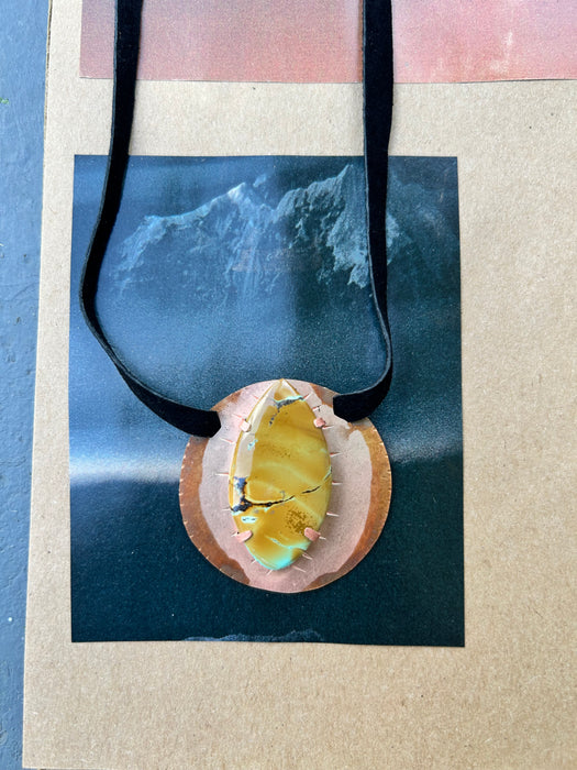 Green and Blue Turquoise pendant