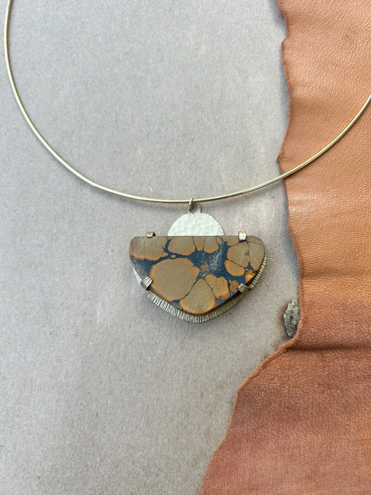 Brown Turquoise choker - Stevie Nicks