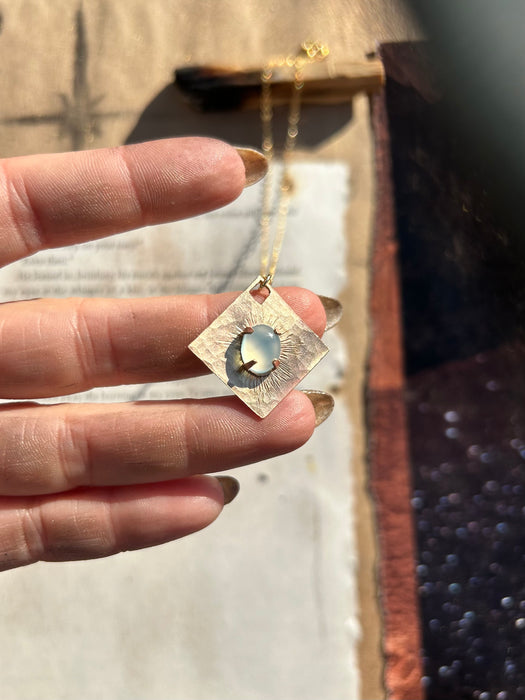 Chalcedony Star necklace