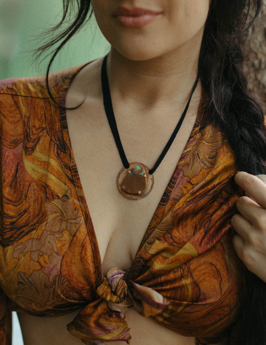 Brown turquoise pendant