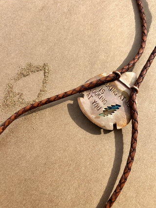Labradorite Bob Weir inspired Bolo Tie