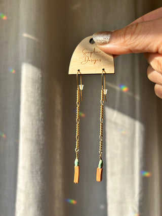 Terracotta and turquoise