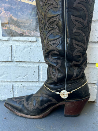Vintage Mother of Pearl boot chain