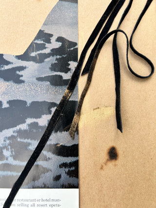 Raw Turquoise with hand cut suede