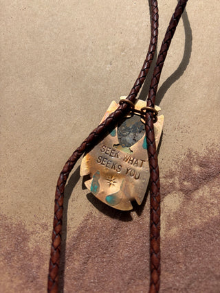 Large Turquoise bolo tie