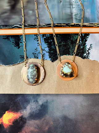 Teal Sun Pendants