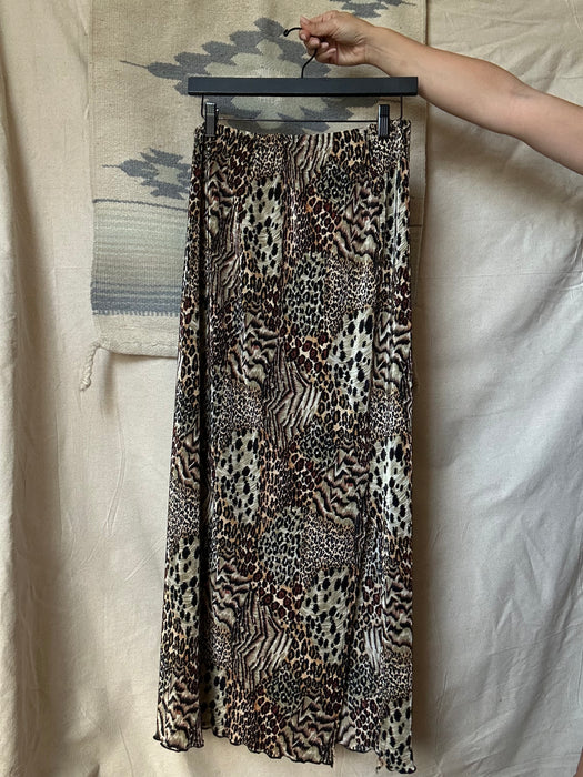 Animal print skirt