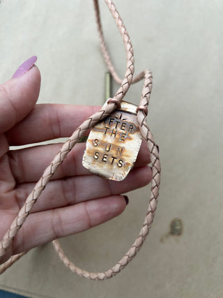 Yellow Jasper bolo tie