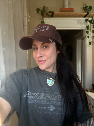 Large Turquoise choker necklace