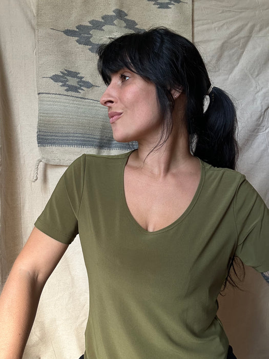 Beautiful green shirt - staple piece