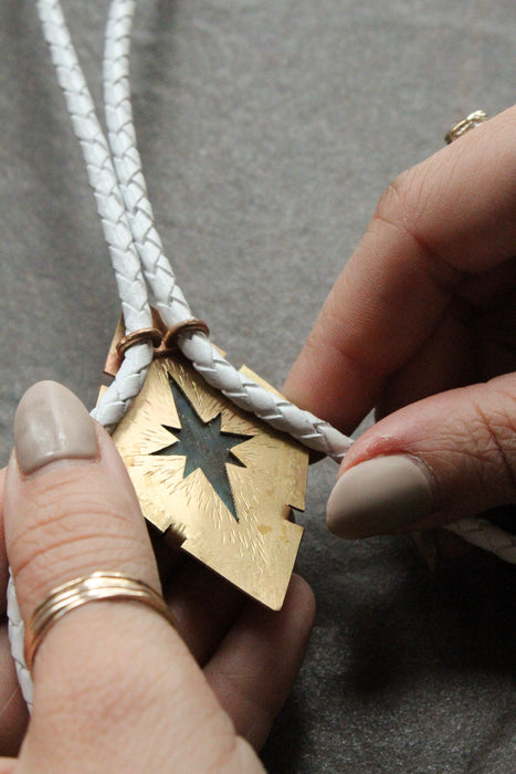 Labradorite Bolo Tie