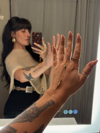 Custom Hand Chain - 14k gold filled