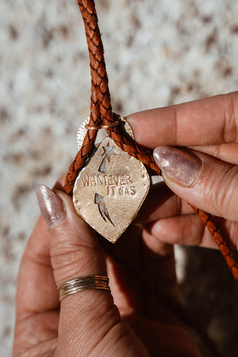 “Whatever it was” Agate bolo tie