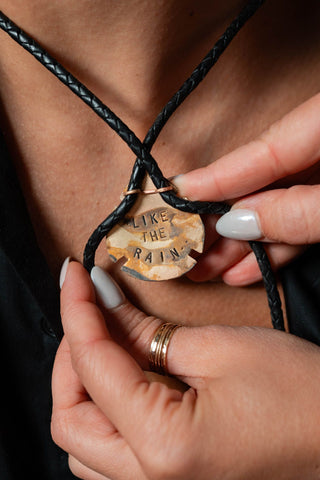 Turquoise bolo tie - lead piece