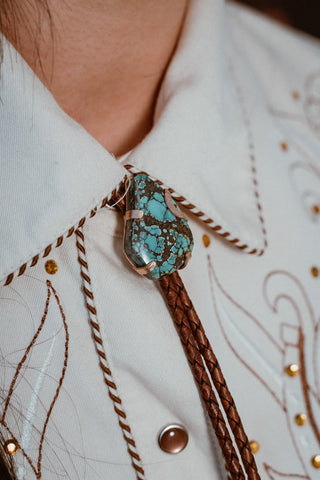 “Something in the Orange” Turquoise tie