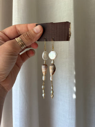 Pearl and Shell earrings