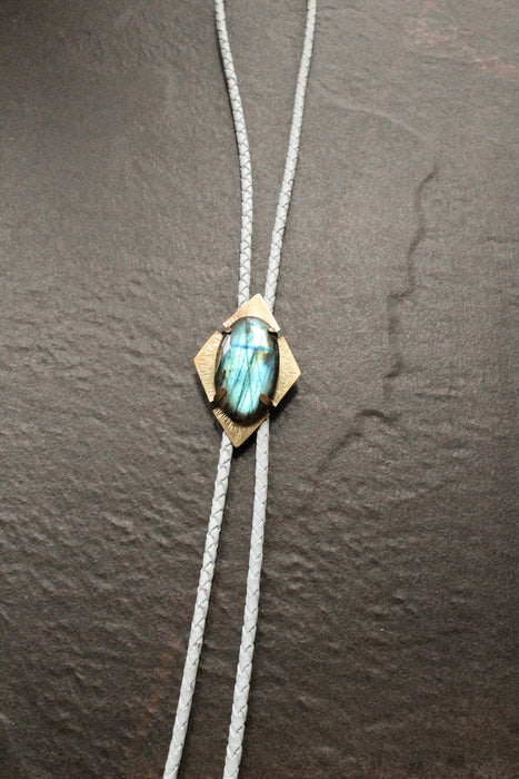 Labradorite Bolo Tie