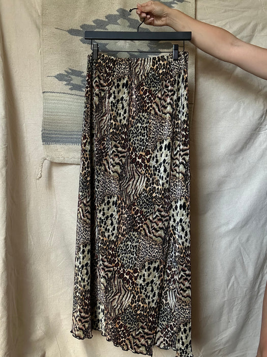Animal print skirt