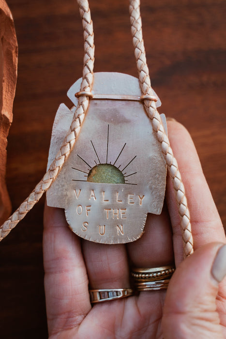 Valley of the Sun Turquoise bolo tie