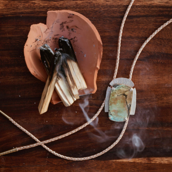 Valley of the Sun Turquoise bolo tie