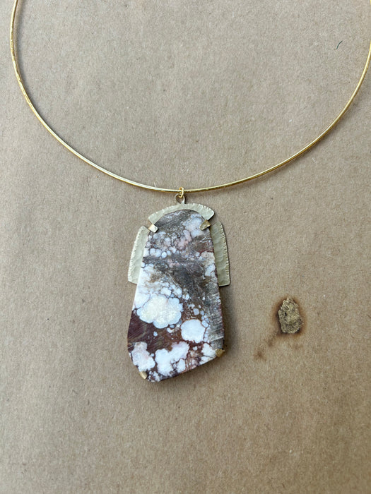 Wild horse turquoise choker