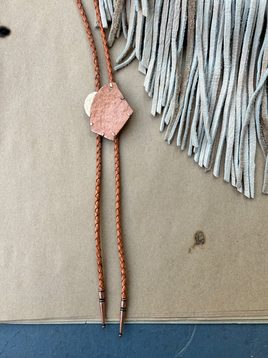 Terracotta bolo tie