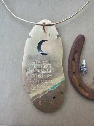 Large Agate Choker Pendant - Stevie Nicks