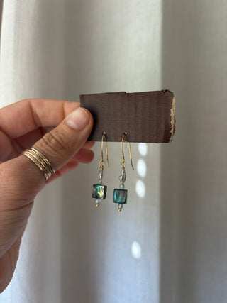 Abalone and Pearl earrings