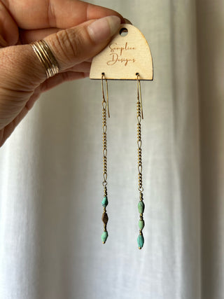 Turquoise drop earrings