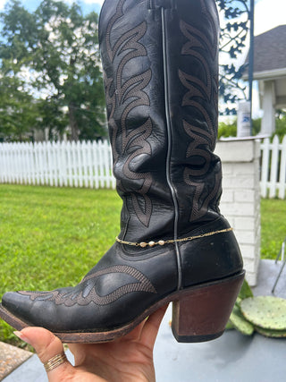 Pearls + Terracotta boot chain