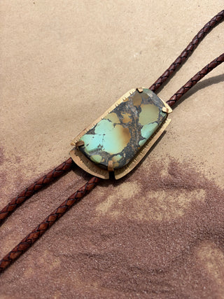 Large Turquoise bolo tie