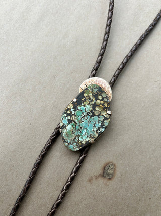 Large Turquoise bolo tie - Looks Like Rain Bob Weir