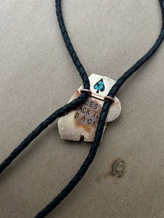 Turquoise Ace bolo tie - Bob Weir