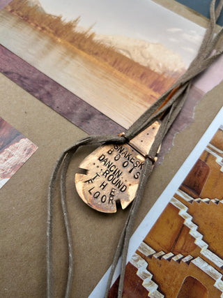 Suede bolo tie - original design