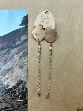 Vase drop earrings
