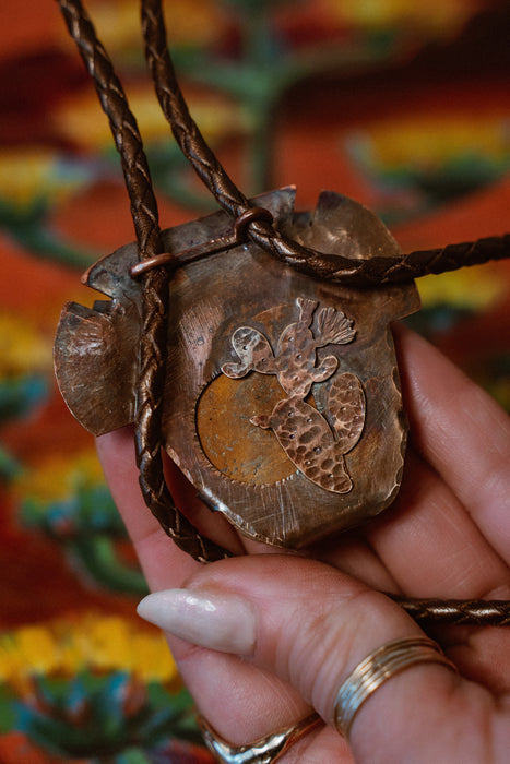 Sunset in the Canyon - main bolo tie