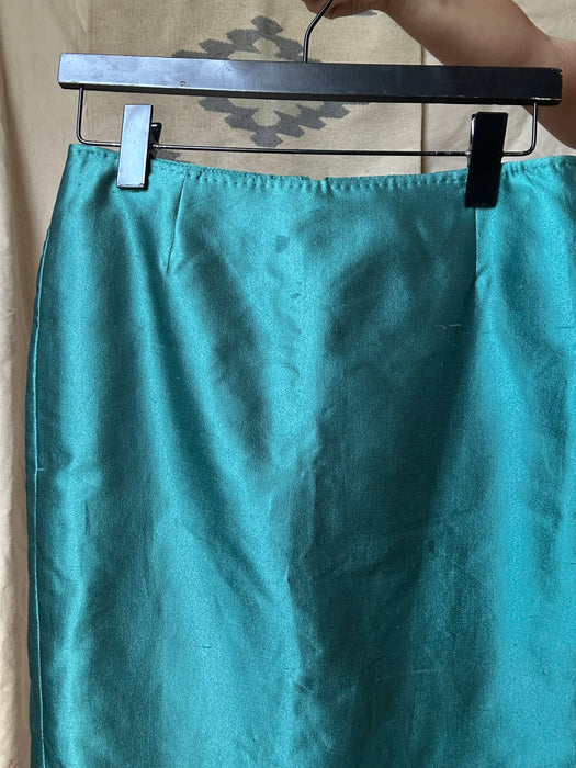 Jewel tone pencil skirt