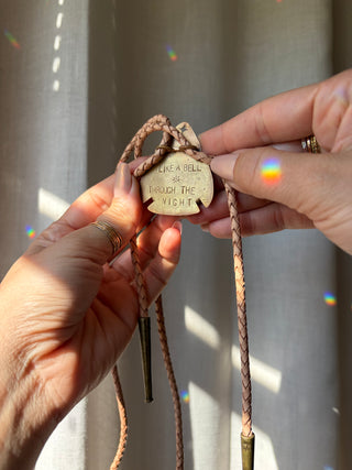 Green and Brown Turquoise bolo tie