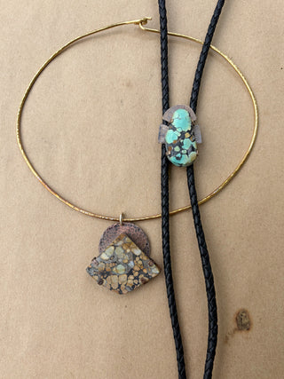 Brown Turquoise Choker Necklace - Personal Collection