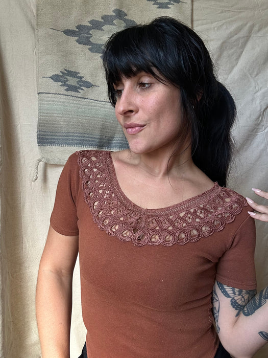 Betty Blue Unique terracotta top