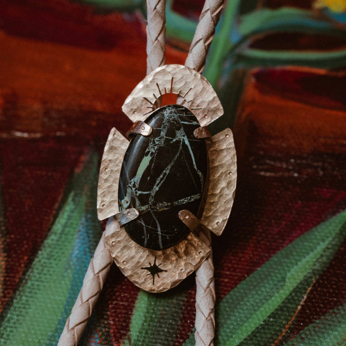 “Peace of Mind” Turquoise bolo tie