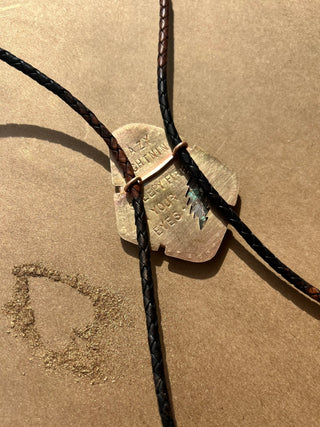 Turquoise Lazy Lightning - Bob Weir inspired tie