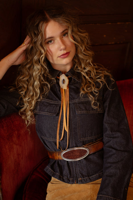 Brown and Blue Agate