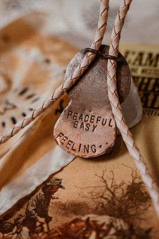 “Peaceful Easy Feeling” bolo tie