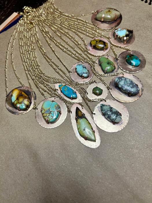 Light Blue Sun Pendants